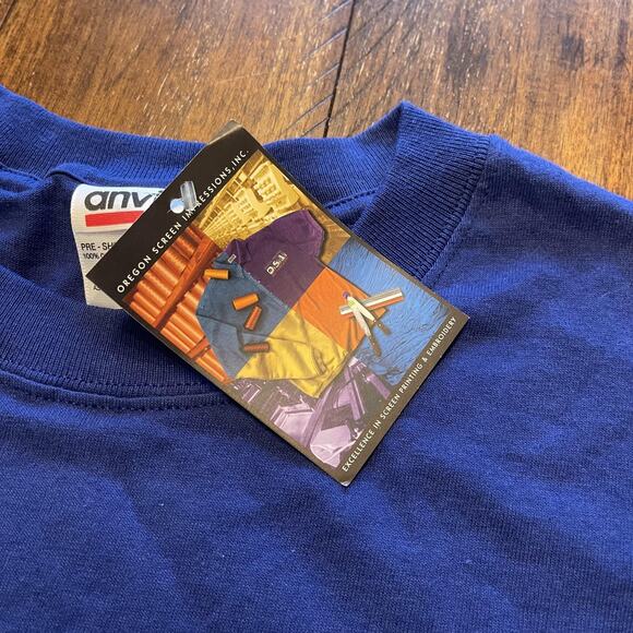 Powell's Books Shirt Mens XL Blue Portland Oregon Bookstore Graphic Tee New - Picture 5 of 8